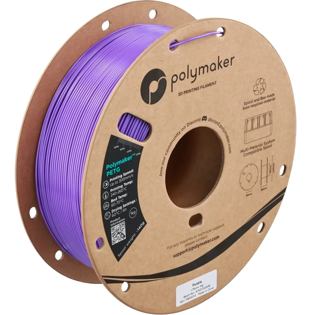 Пластик для 3D-принтера Polymaker PETG 1,75mm 1kg PURPLE (PB05013)