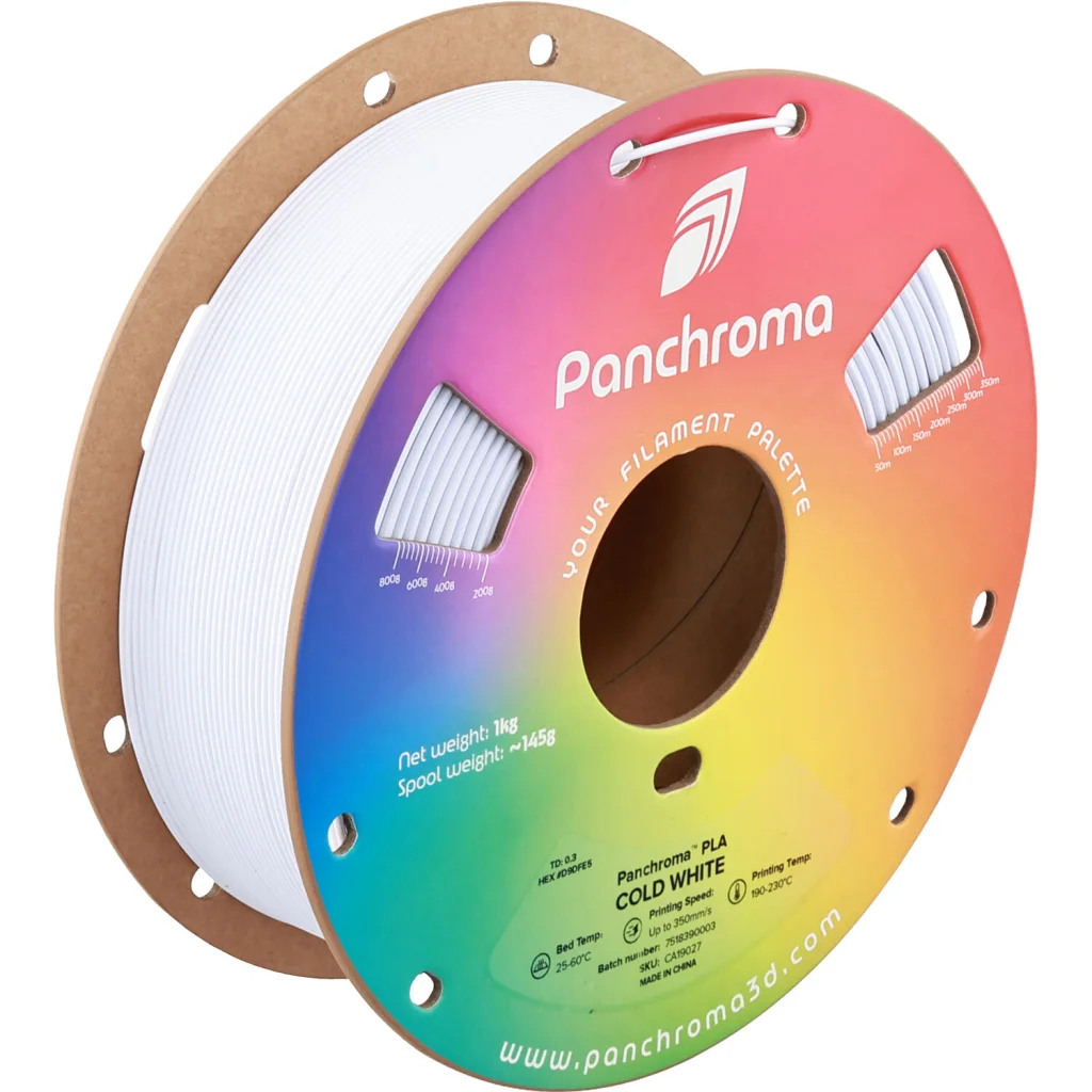 Пластик для 3D-принтера Polymaker PLA Panchroma 1,75mm 1kg Cold White (CA19027)