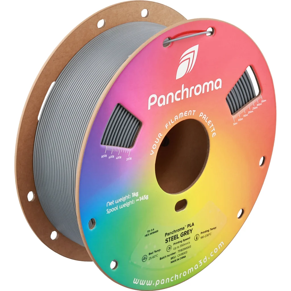 Пластик для 3D-принтера Polymaker PLA Panchroma 1,75mm 1kg Steel Grey (CA19003)