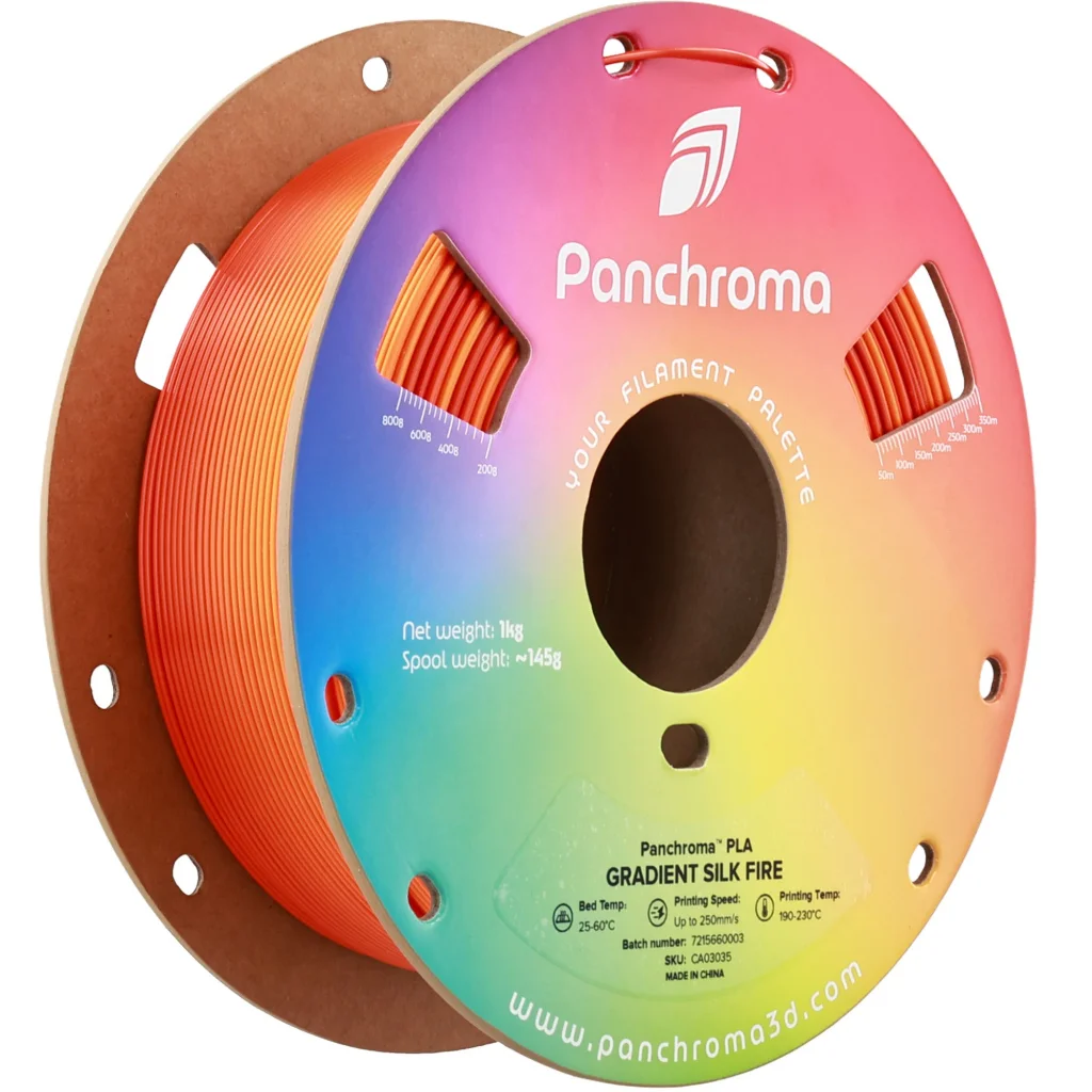 Пластик для 3D-принтера Polymaker PLA PANCHROMA GRADIENT 1,75mm 1kg SILK FIRE (CA03035)