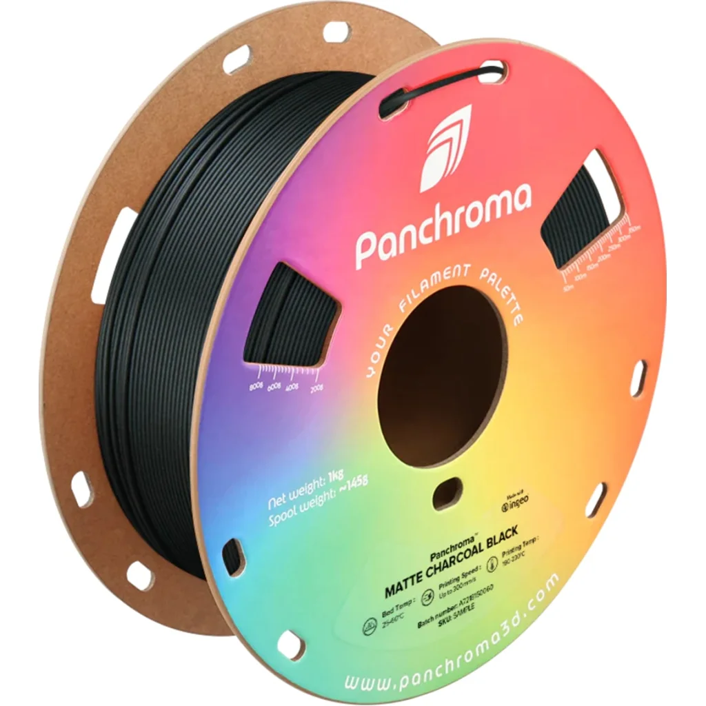 Пластик для 3D-принтера Polymaker PLA PANCHROMA MATTE 1,75mm 1kg CHARCOAL BLACK (CA04015)