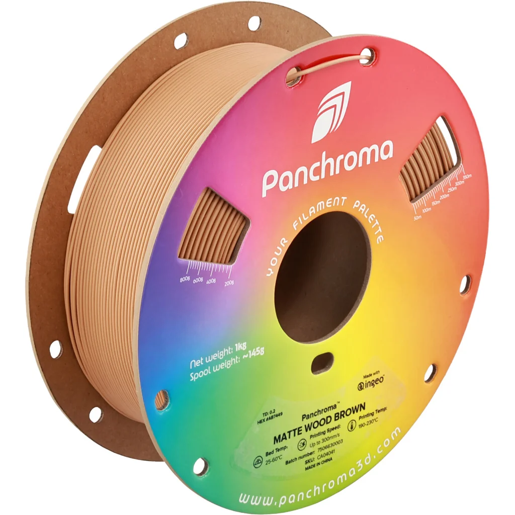 Пластик для 3D-принтера Polymaker PLA PANCHROMA MATTE 1,75mm 1kg WOOD BROWN (CA04041)