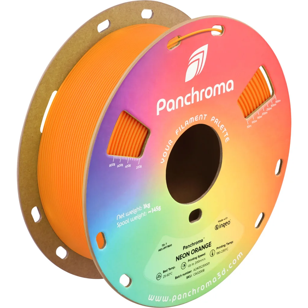 Пластик для 3D-принтера Polymaker PLA PANCHROMA NEON 1,75mm 1kg ORANGE (CA02008)