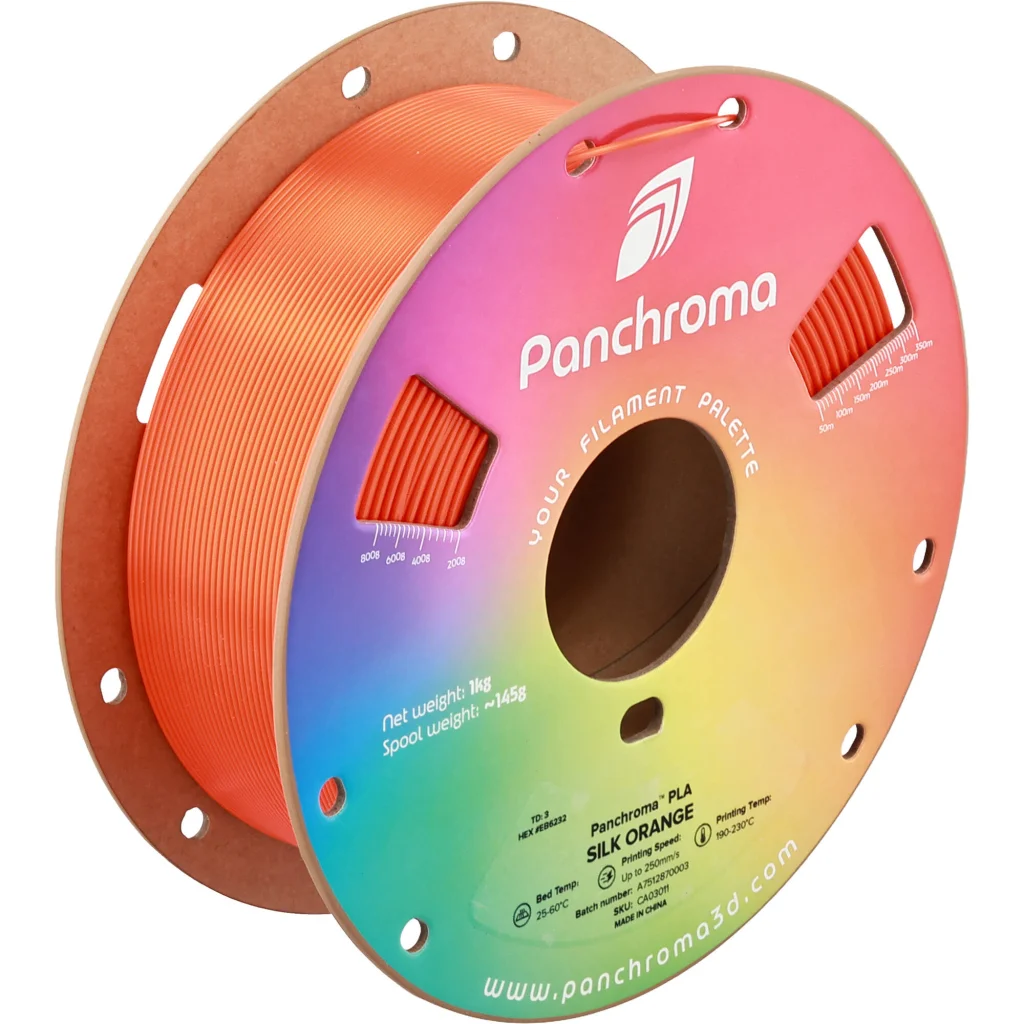 Пластик для 3D-принтера Polymaker PLA PANCHROMA SILK 1,75mm 1kg ORANGE (CA03011)