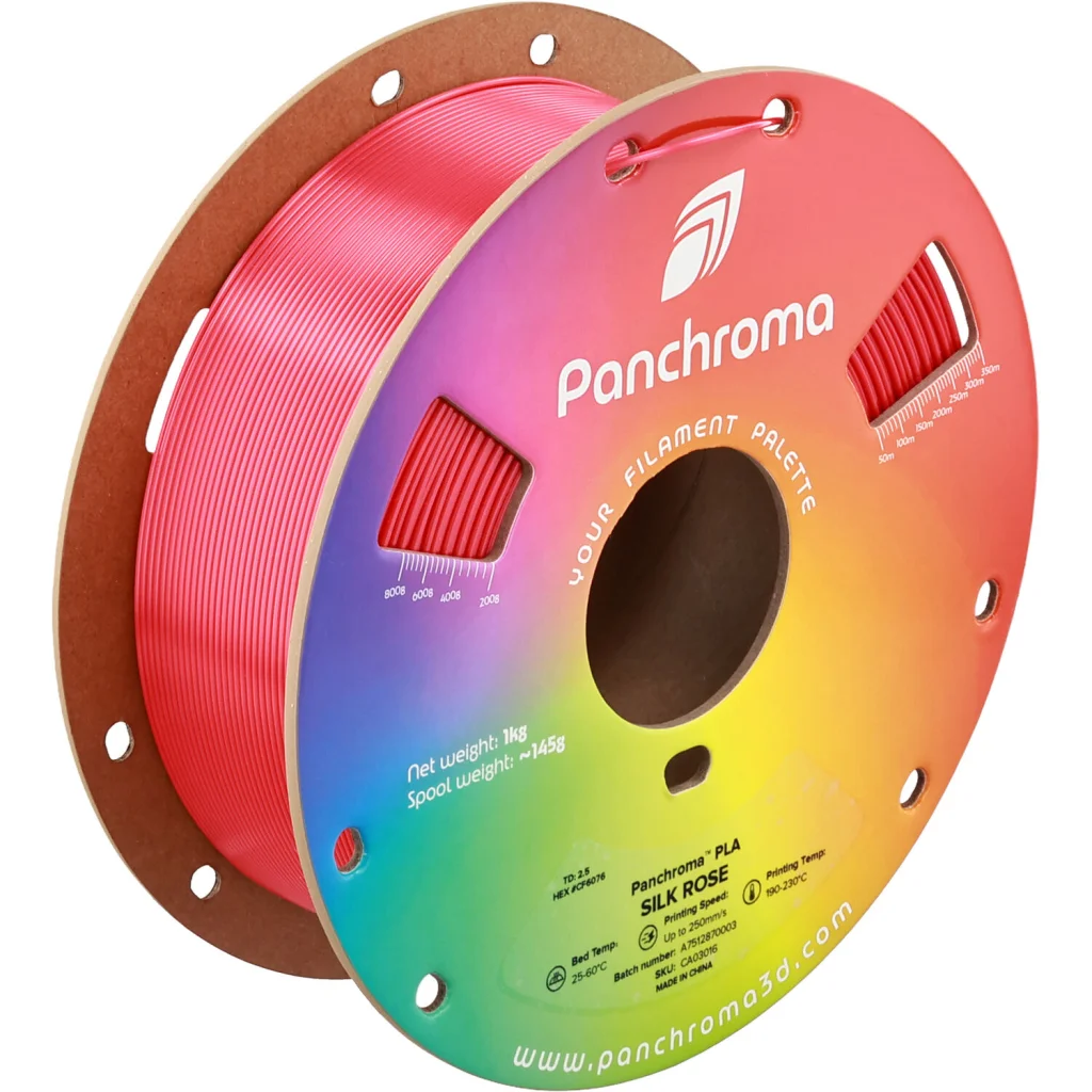 Пластик для 3D-принтера Polymaker PLA PANCHROMA SILK 1,75mm 1kg ROSE (CA03016)