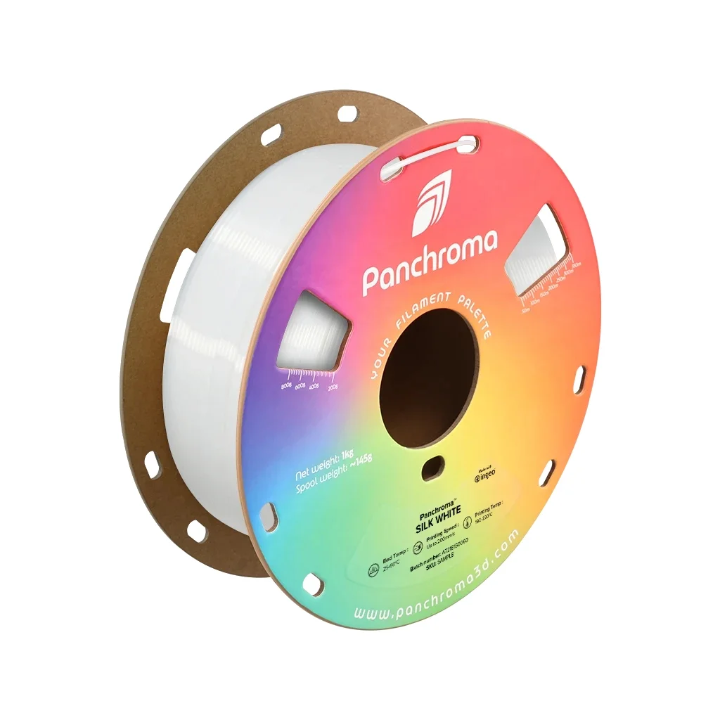 Пластик для 3D-принтера Polymaker PLA PANCHROMA SILK 1,75mm 1kg WHITE (CA03020)