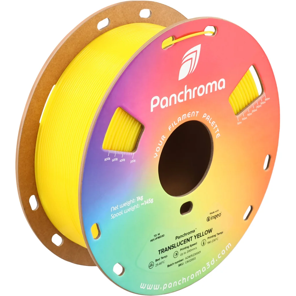 Пластик для 3D-принтера Polymaker PLA PANCHROMA TRANSLUCENT 1,75mm 1kg YELLOW (CA02003)
