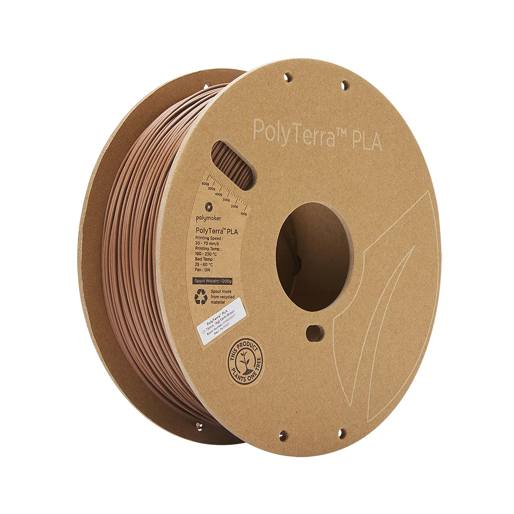 Пластик для 3D-принтера Polymaker PLA PolyTerra 1,75mm 1kg BROWN, EARTH (PM70907)