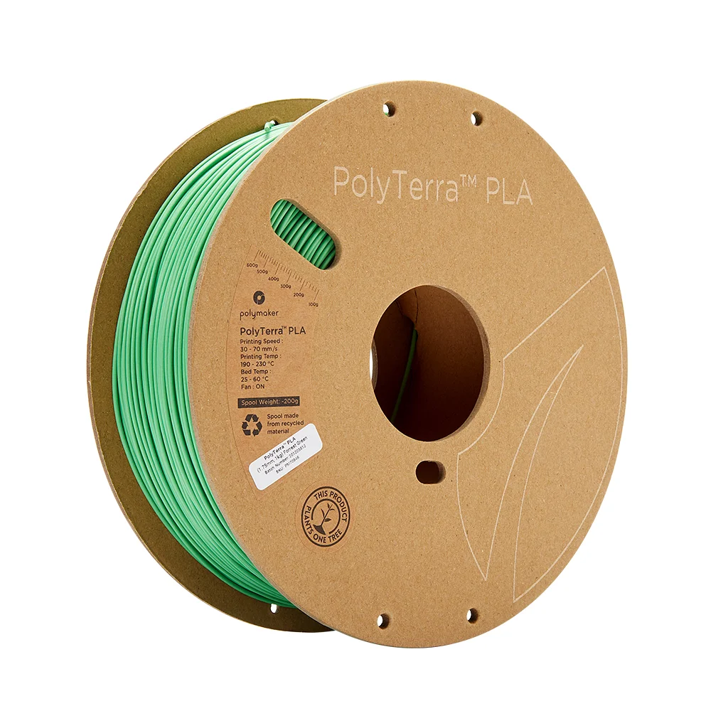 Пластик для 3D-принтера Polymaker PLA PolyTerra 1,75mm 1kg GREEN, FORREST (PM70846)