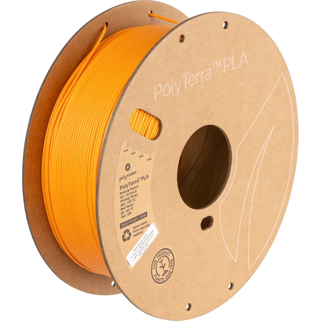 Пластик для 3D-принтера Polymaker PLA PolyTerra 1,75mm 1kg ORANGE, SUNRISE (PM70848)