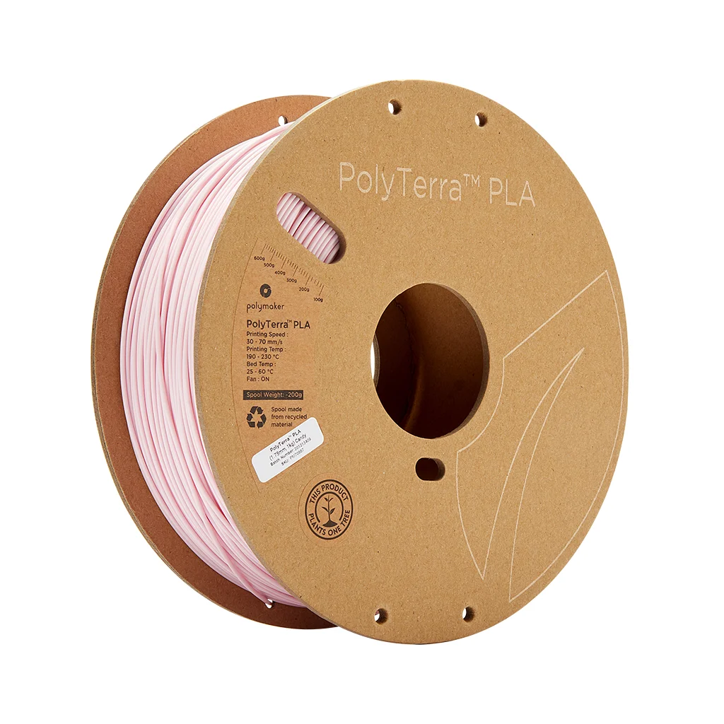 Пластик для 3D-принтера Polymaker PLA PolyTerra 1,75mm 1kg PINK, CANDY (PM70867)