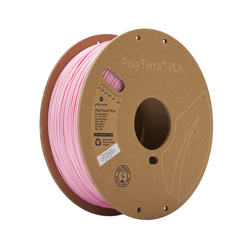 Пластик для 3D-принтера Polymaker PLA PolyTerra 1,75mm 1kg PINK, SAKURA (PM70908)