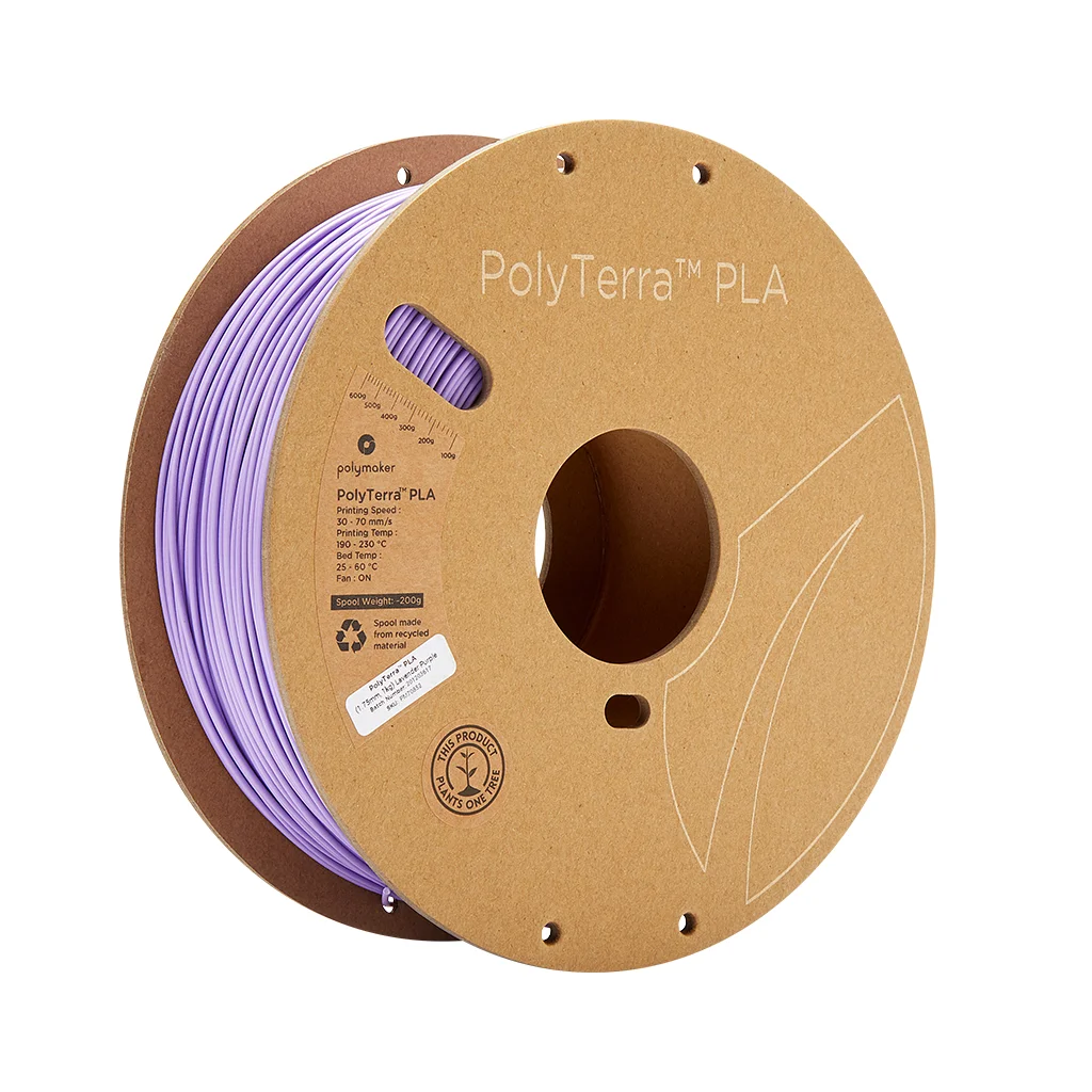 Пластик для 3D-принтера Polymaker PLA PolyTerra 1,75mm 1kg PURPLE, LAVENDER (PM70852)
