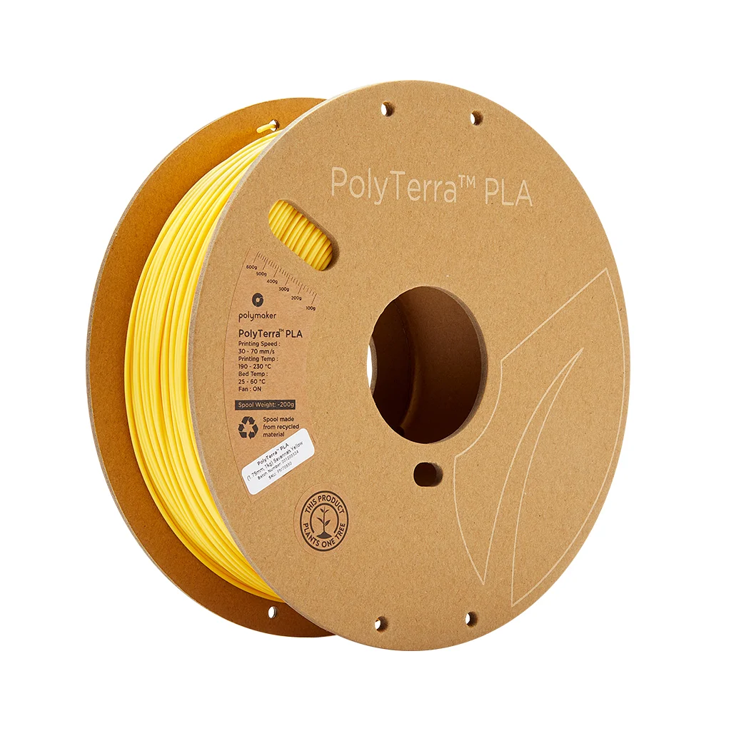 Пластик для 3D-принтера Polymaker PLA PolyTerra 1,75mm 1kg YELLOW, SAVANNAH (PM70850)