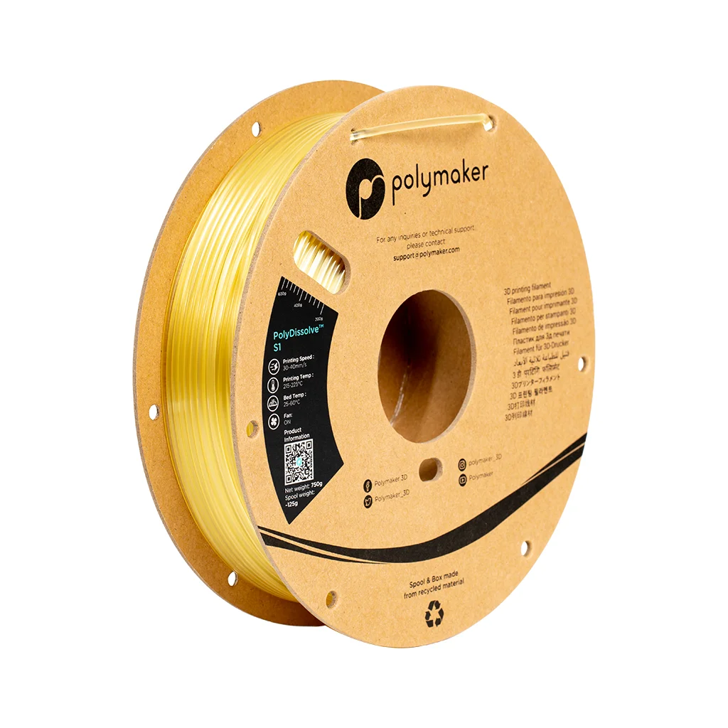 Пластик для 3D-принтера Polymaker Poly Dissolve S1 PVA 1,75mm 0,75kg Natural (PH01001)