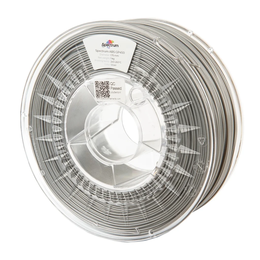 Пластик для 3D-принтера Spectrum ABS GP450 1.75mm 1kg SILVER (80350)