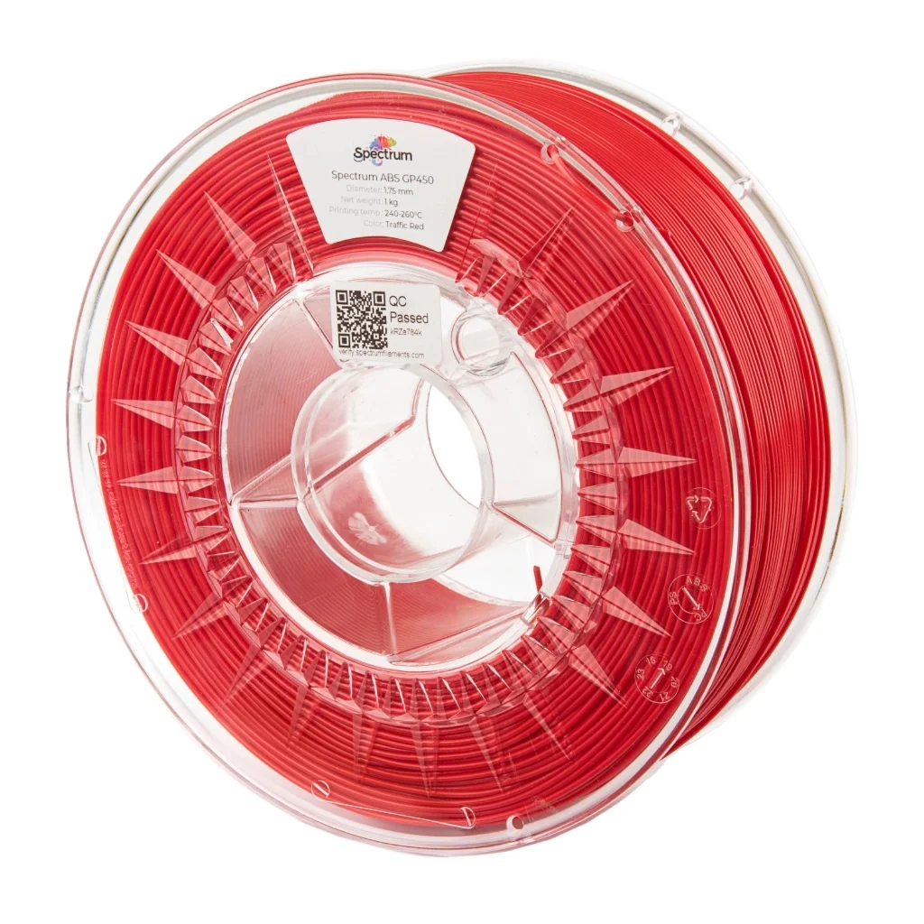 Пластик для 3D-принтера Spectrum ABS GP450 1.75mm 1kg TRAFFIC RED (80351)
