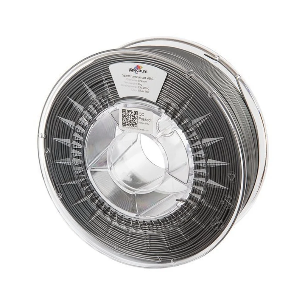 Пластик для 3D-принтера Spectrum ABS Smart 1.75mm 1kg Silver STAR, RAL 9007 (80095)