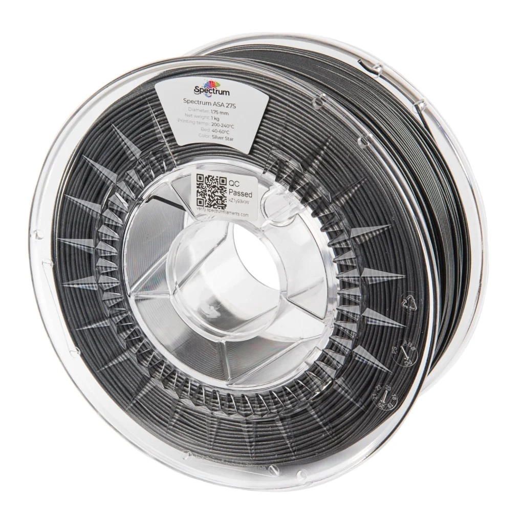 Пластик для 3D-принтера Spectrum ASA 275 1.75 mm 1kg Silver, Star (80308)