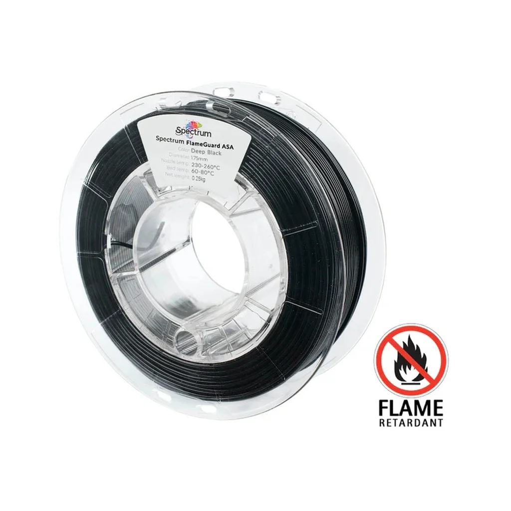 Пластик для 3D-принтера Spectrum ASA 275 FlameGuard 1.75mm 0.25kg Black, Deep (81441)