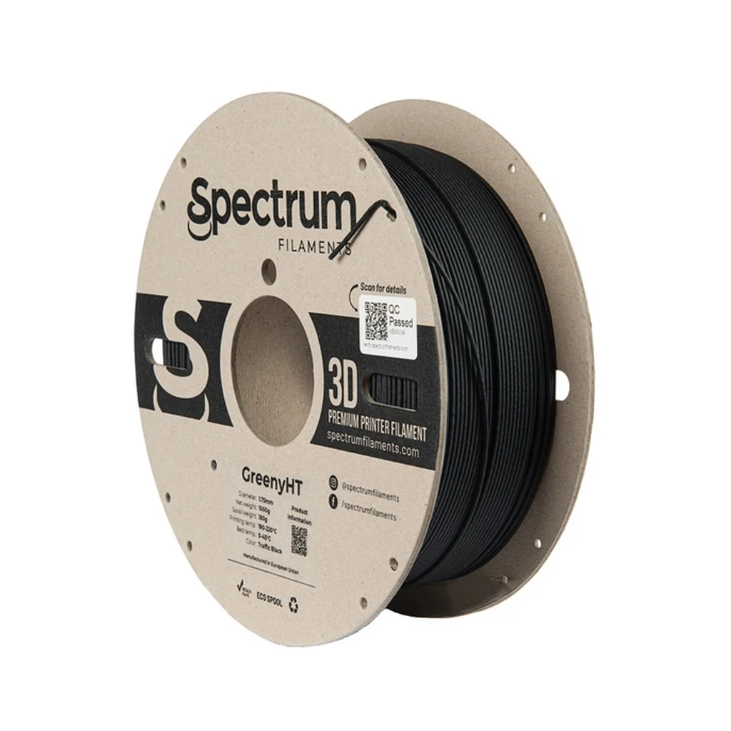 Пластик для 3D-принтера Spectrum GreenyHT 1.75mm 1kg Black,Traffic RAL 9004 (80699)