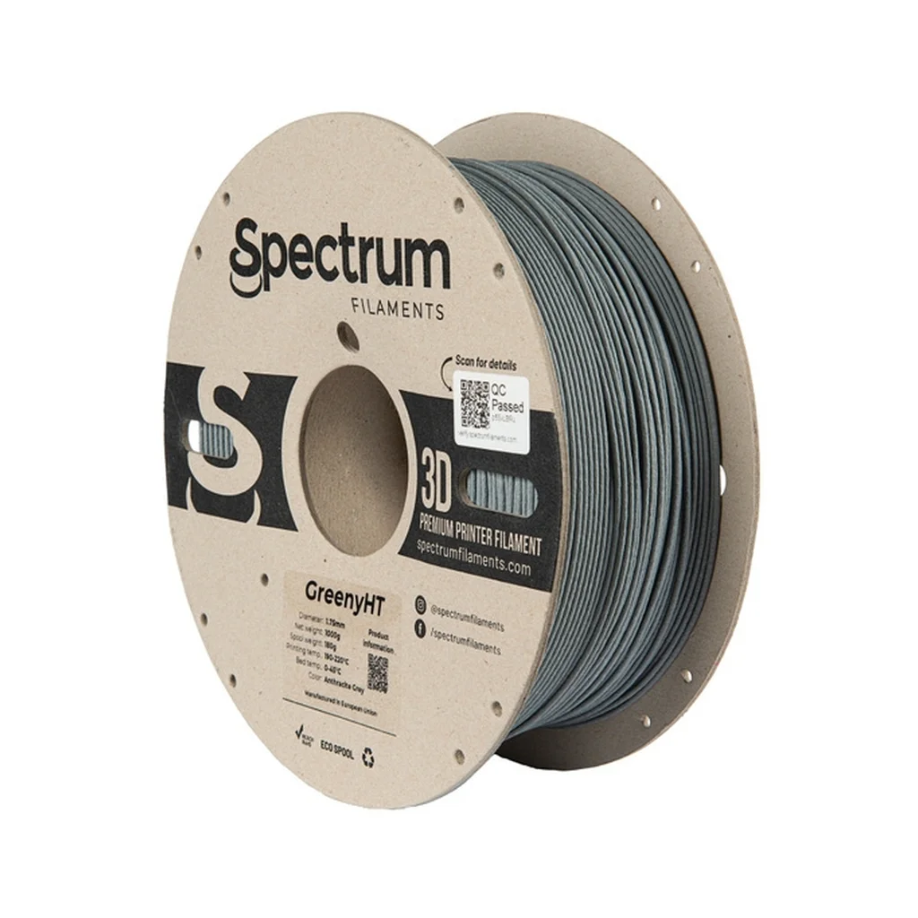 Пластик для 3D-принтера Spectrum GreenyHT 1.75mm 1kg Grey, Anthracite RAL 7005 (80701)