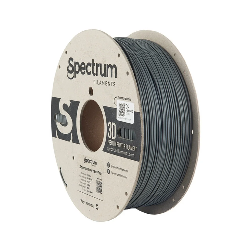 Пластик для 3D-принтера Spectrum GreenyPro 1.75mm 1kg Grey, Dark (80902)
