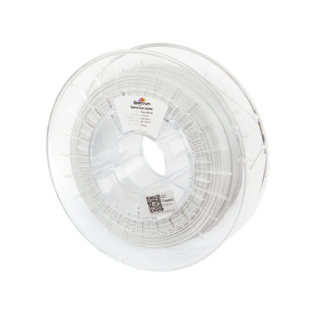Пластик для 3D-принтера Spectrum HDPE 1.75mm 0.5kg, White, Pure (81631)