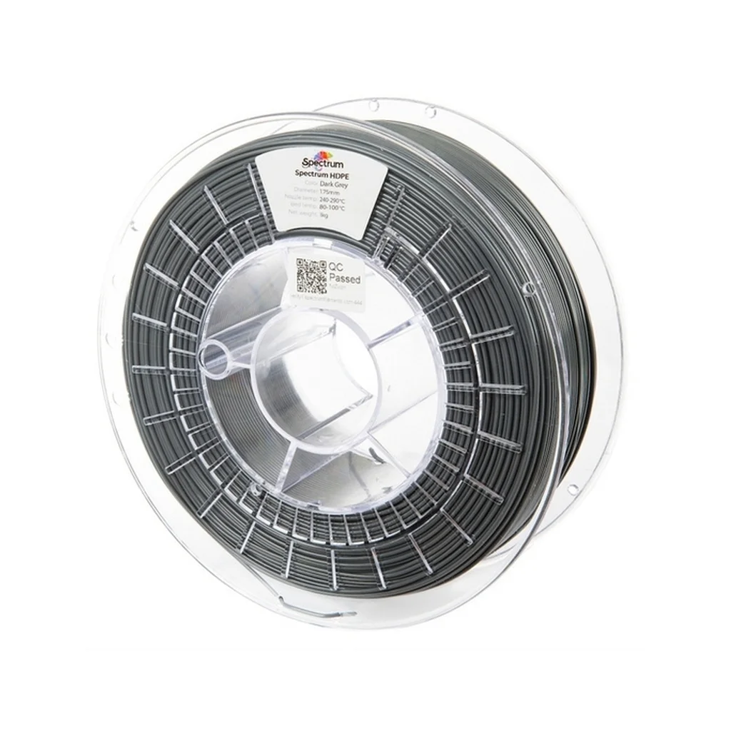 Пластик для 3D-принтера Spectrum HDPE 1.75mm 1kg, Grey, Dark (81639)