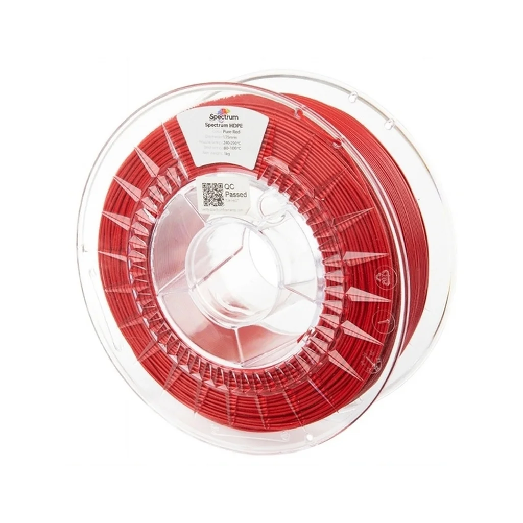 Пластик для 3D-принтера Spectrum HDPE 1.75mm 1kg, Red, Pure (81640)