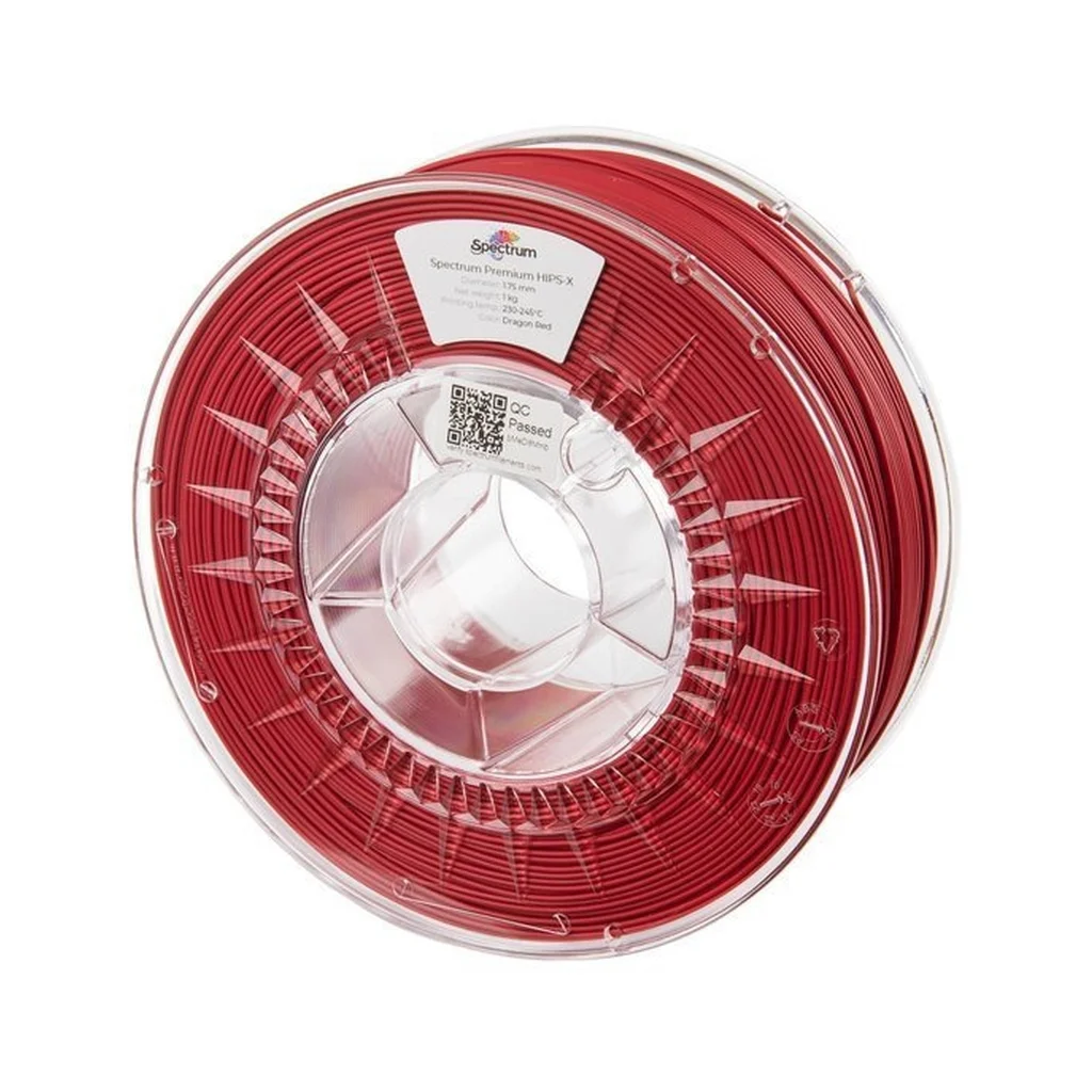 Пластик для 3D-принтера Spectrum HIPS-X 1.75mm 1kg Red, Dragon (80077)