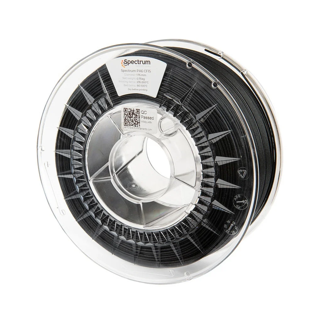Пластик для 3D-принтера Spectrum PA6 CF15 1.75mm 0.75kg Black (80584)