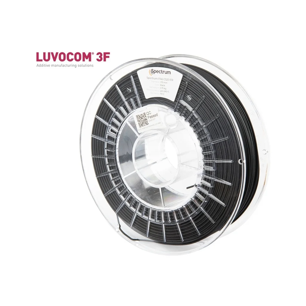 Пластик для 3D-принтера Spectrum PA6 CS20 FR V0 1.75mm 0.75kg Black (80541)