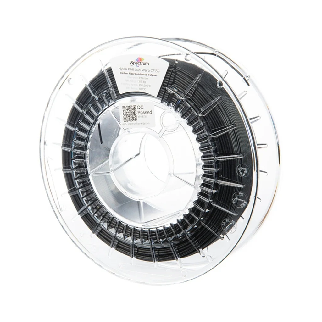 Пластик для 3D-принтера Spectrum PA6 Low Warp CF15S 1.75mm Black 0.50kg (80719)