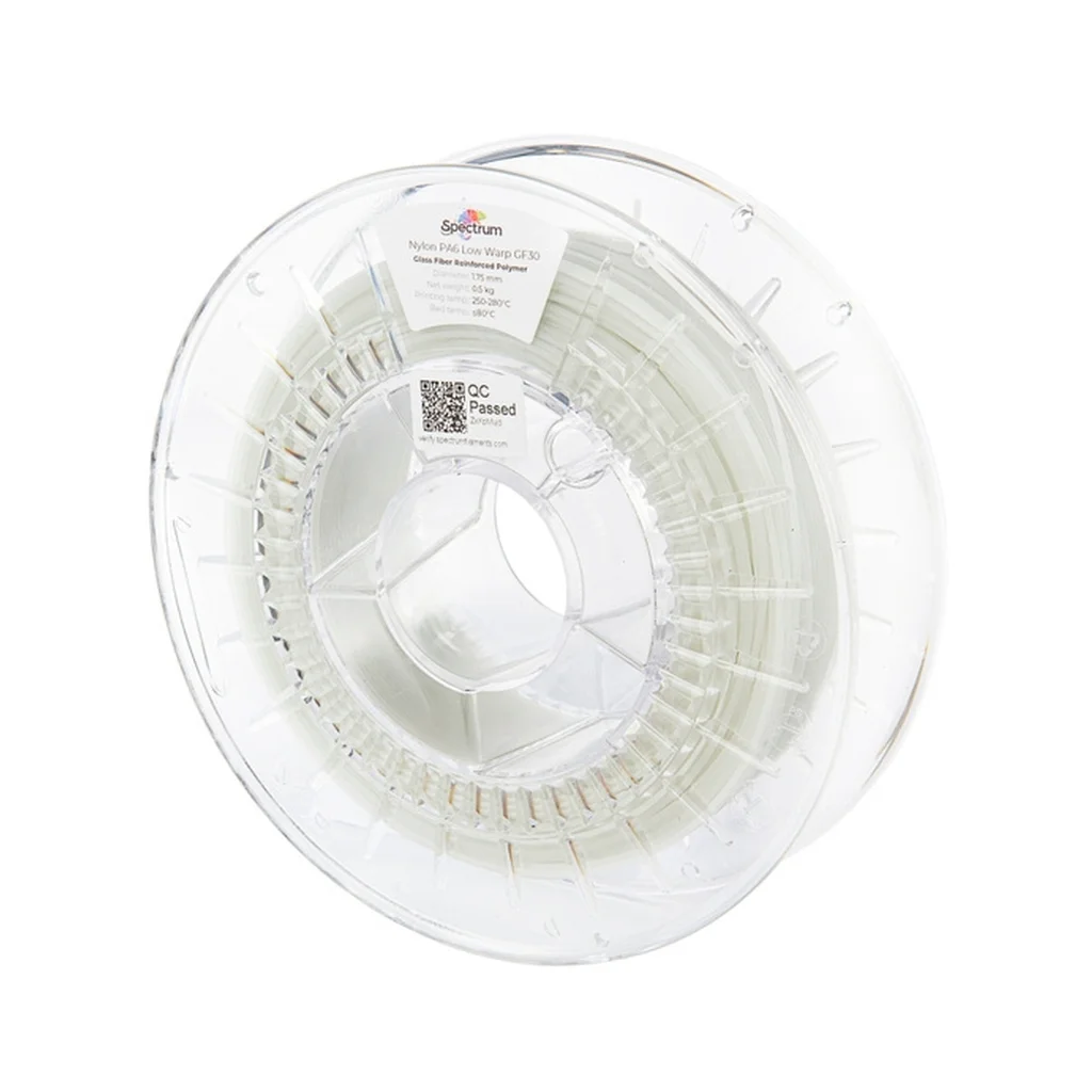 Пластик для 3D-принтера Spectrum PA6 Low Warp GF30 1.75mm Natural 0.5kg (80721)