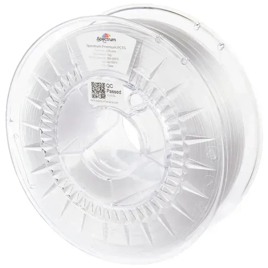 Пластик для 3D-принтера Spectrum PCTG Premium Transparent 1.75mm 1kg Clear (80734)