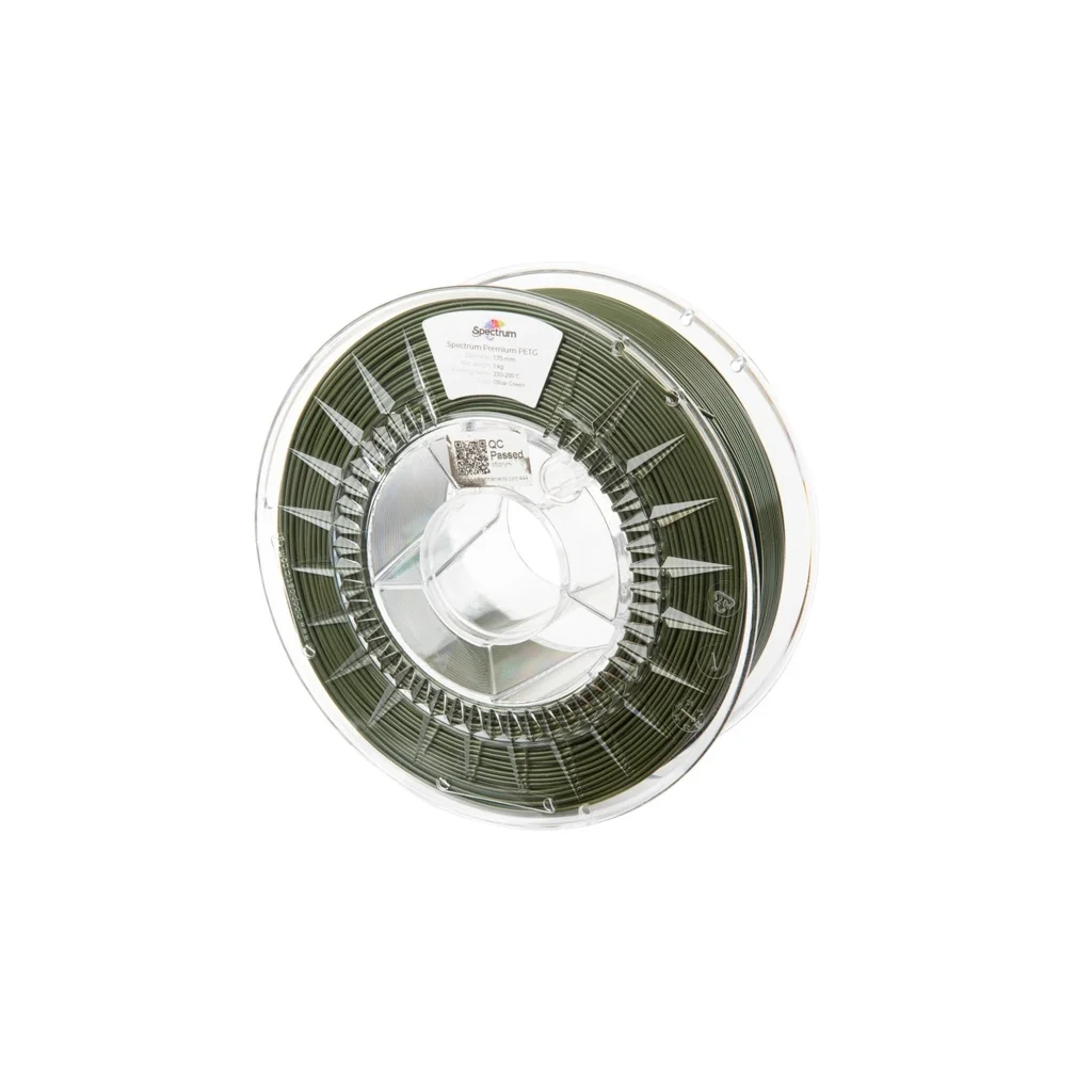 Пластик для 3D-принтера Spectrum PET-G Premium 1.75mm 1kg Green, Olive, RAL6003 (80603)