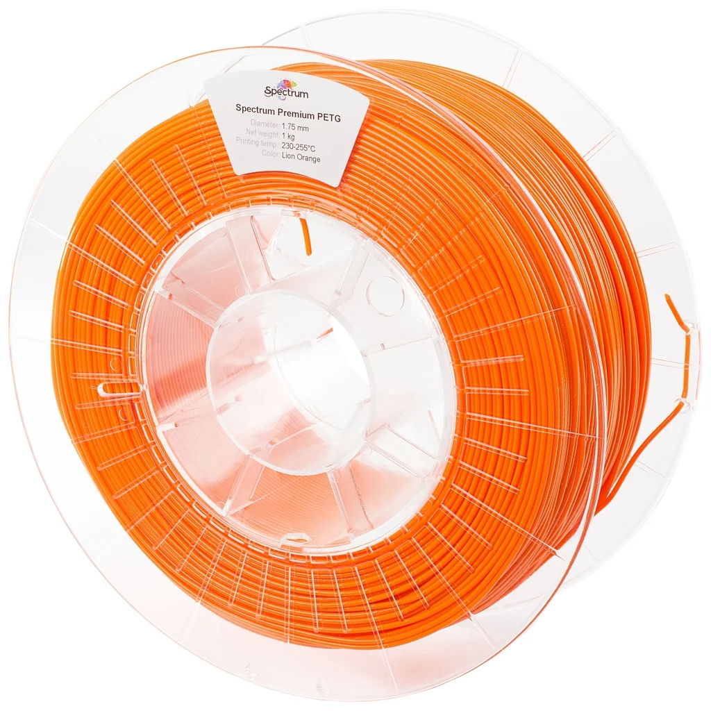 Пластик для 3D-принтера Spectrum PET-G Premium 1.75mm 1kg Orange, Lion /RAL 2004 (80058)