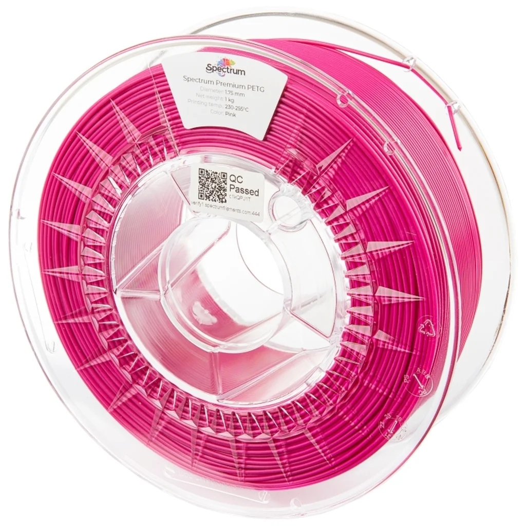 Пластик для 3D-принтера Spectrum PET-G Premium 1.75mm 1kg Pink/RAL 4010 (80539)