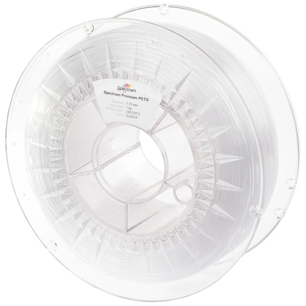 Пластик для 3D-принтера Spectrum PET-G Premium Transparent 1.75mm 1kg Glassy (80054)