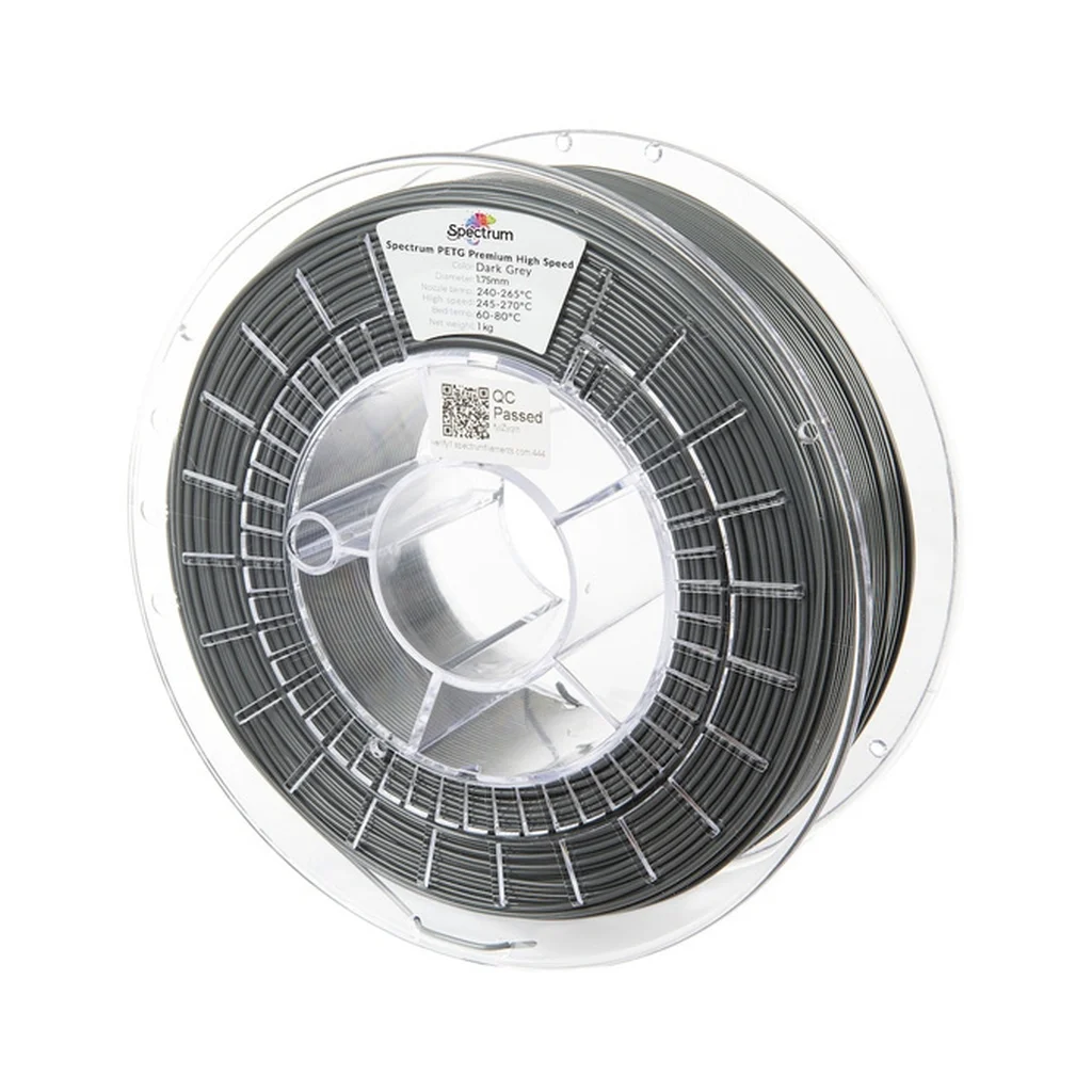 Пластик для 3D-принтера Spectrum PETG Premium HS 1.75mm 1kg Grey, Dark (81539)