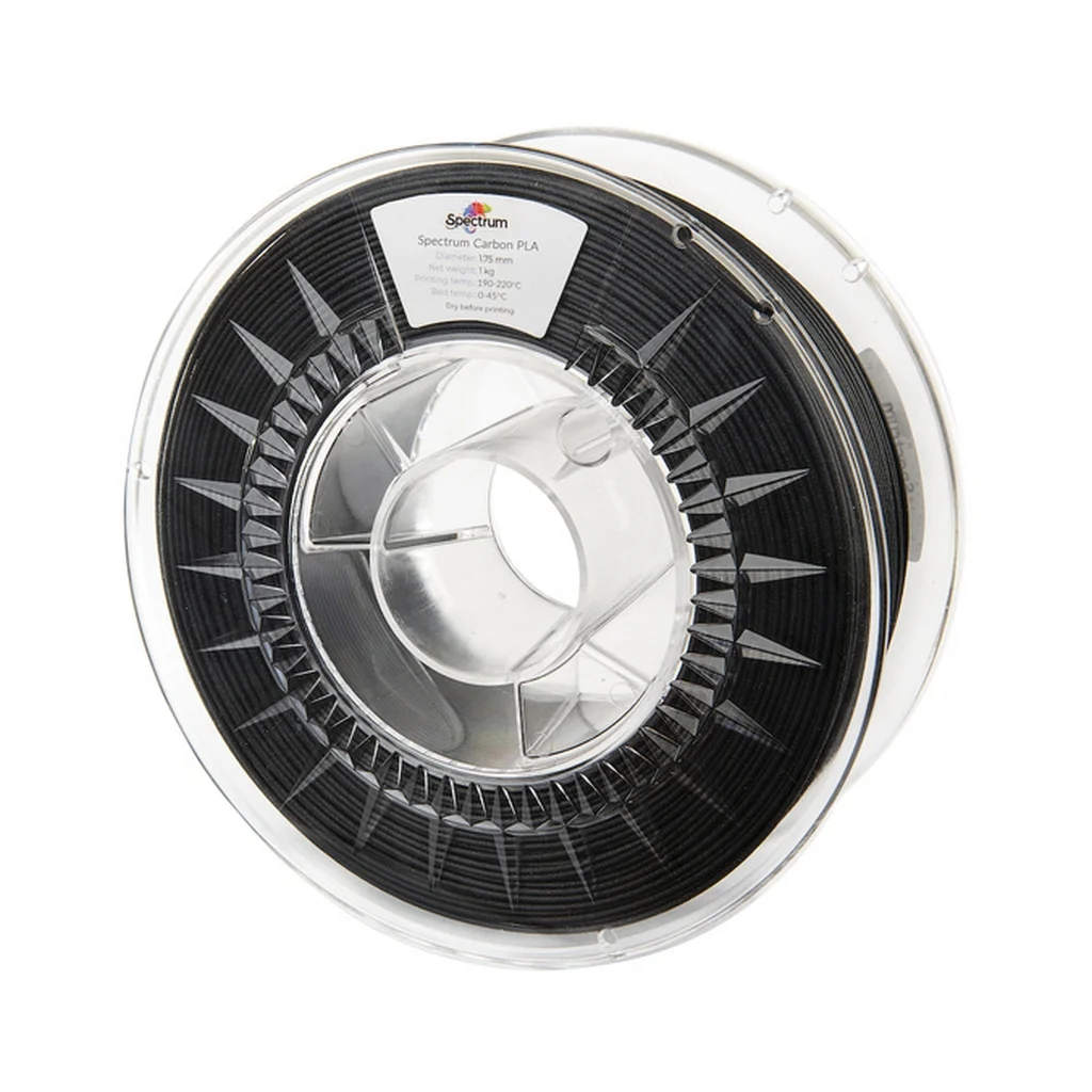 Пластик для 3D-принтера Spectrum PLA Carbon 1.75mm BLACK 1kg (80466)