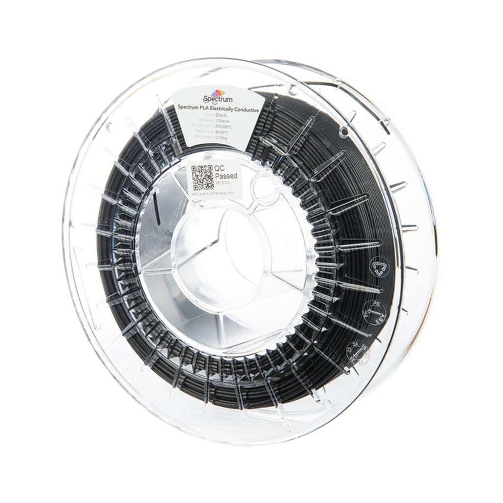 Пластик для 3D-принтера Spectrum PLA Electrically Conductive 1.75mm 0.75kg Black (81595)