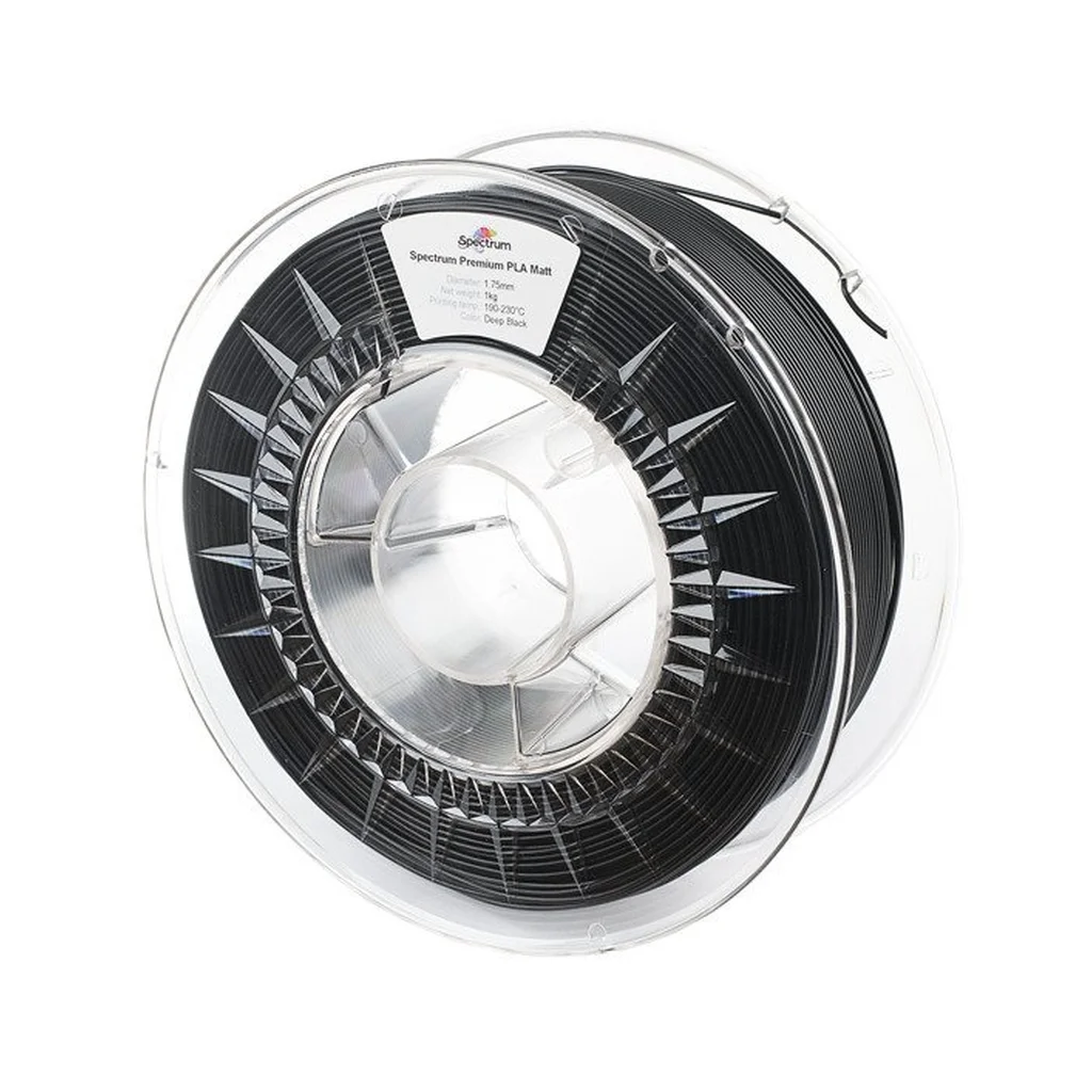 Пластик для 3D-принтера Spectrum PLA Matt 1.75mm 1kg Black, Deep (80236)