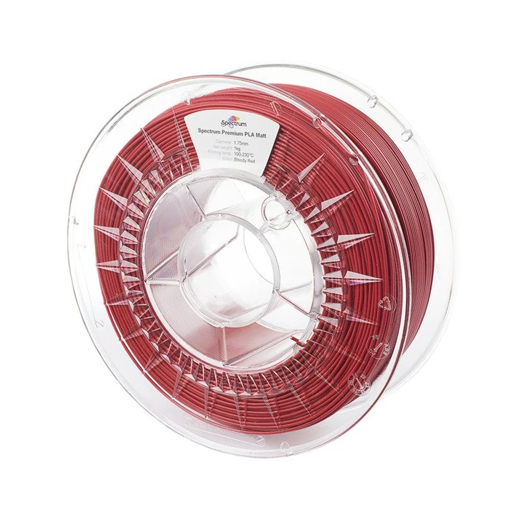 Пластик для 3D-принтера Spectrum PLA Matt 1.75mm 1kg Red, Bloody (80240)
