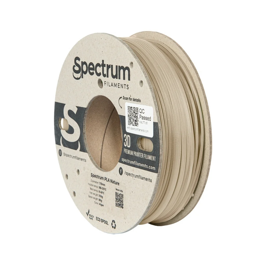 Пластик для 3D-принтера Spectrum PLA Nature 1.75mm 0.25kg Beige, ALGAE (80986)