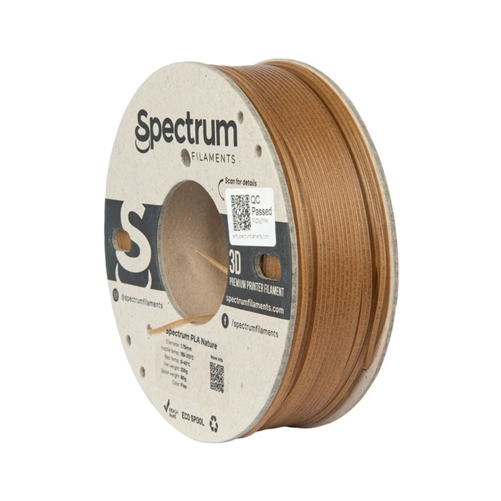 Пластик для 3D-принтера Spectrum PLA Nature 1.75mm 0.25kg Natural, FLAX (80989)