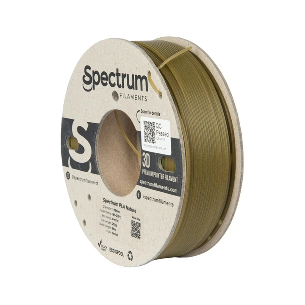 Пластик для 3D-принтера Spectrum PLA Nature 1.75mm 0.25kg Natural, HEMP (80990)