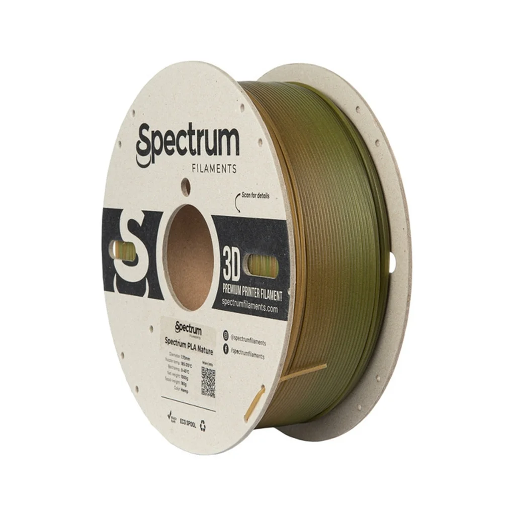 Пластик для 3D-принтера Spectrum PLA Nature 1.75mm 1kg Natural, HEMP (80935)