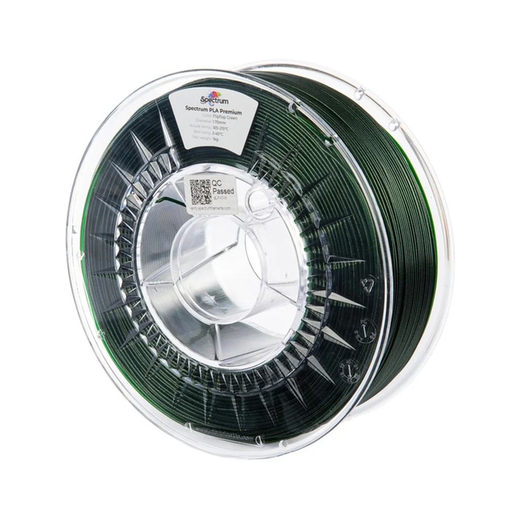 Пластик для 3D-принтера Spectrum PLA Premium 1.75mm 1kg Green, Flipflop (80896)